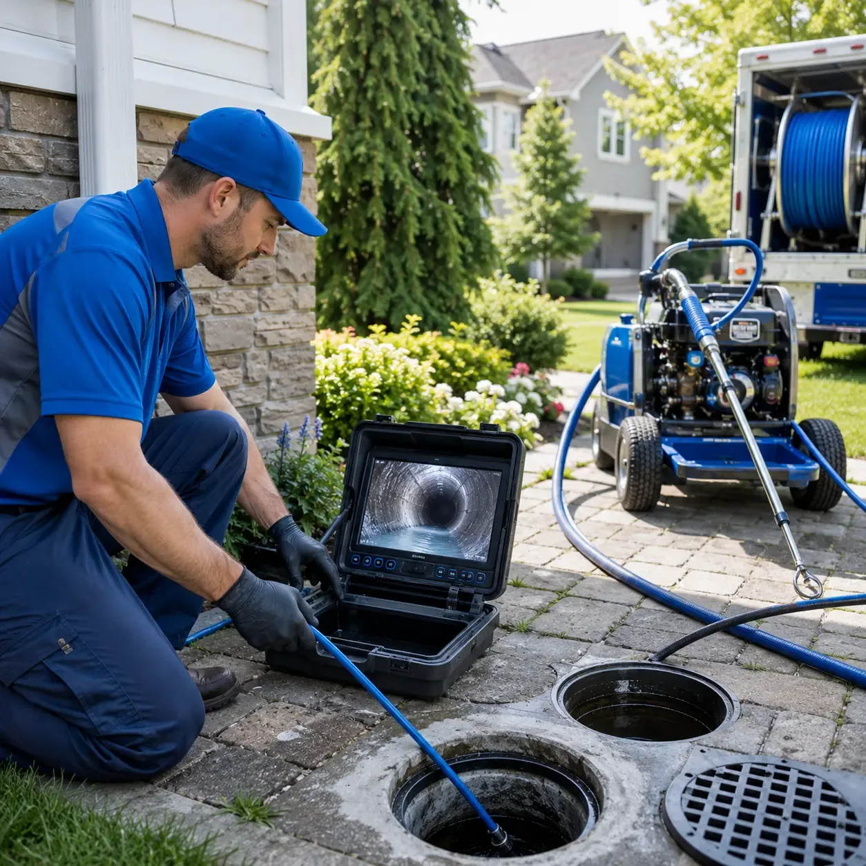 Outdoor drain cleaning professionals serving Mansfield, MA