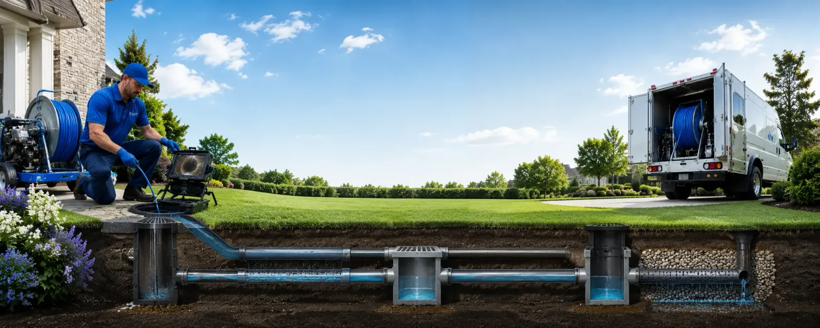 Outdoor drain cleaning information for Mansfield, MA